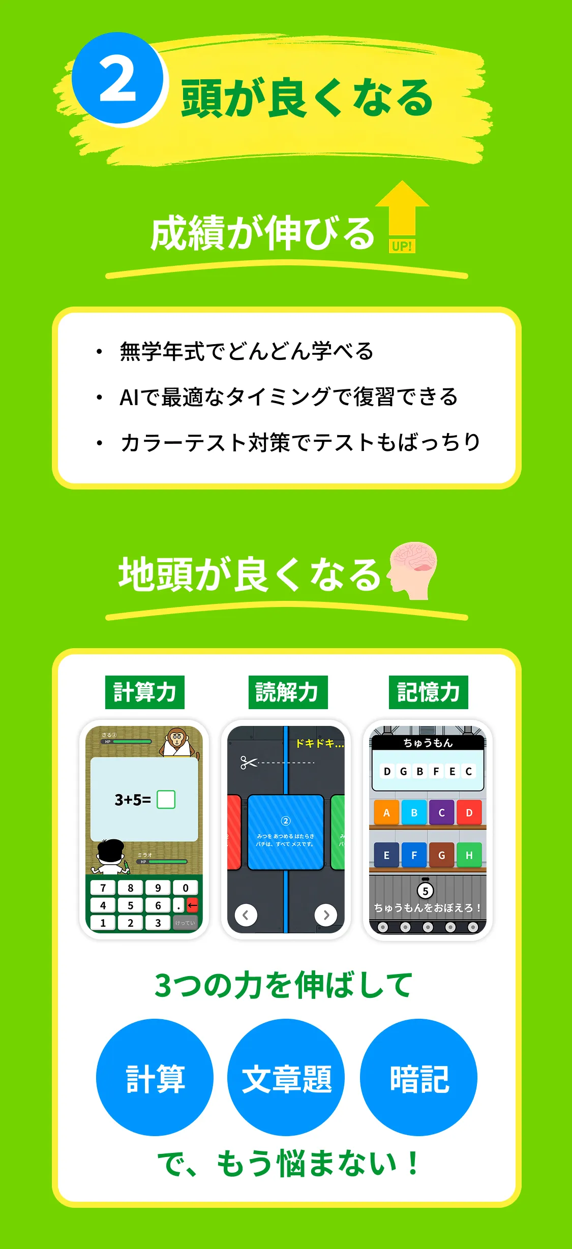 2大特徴 2 頭が良くなる
